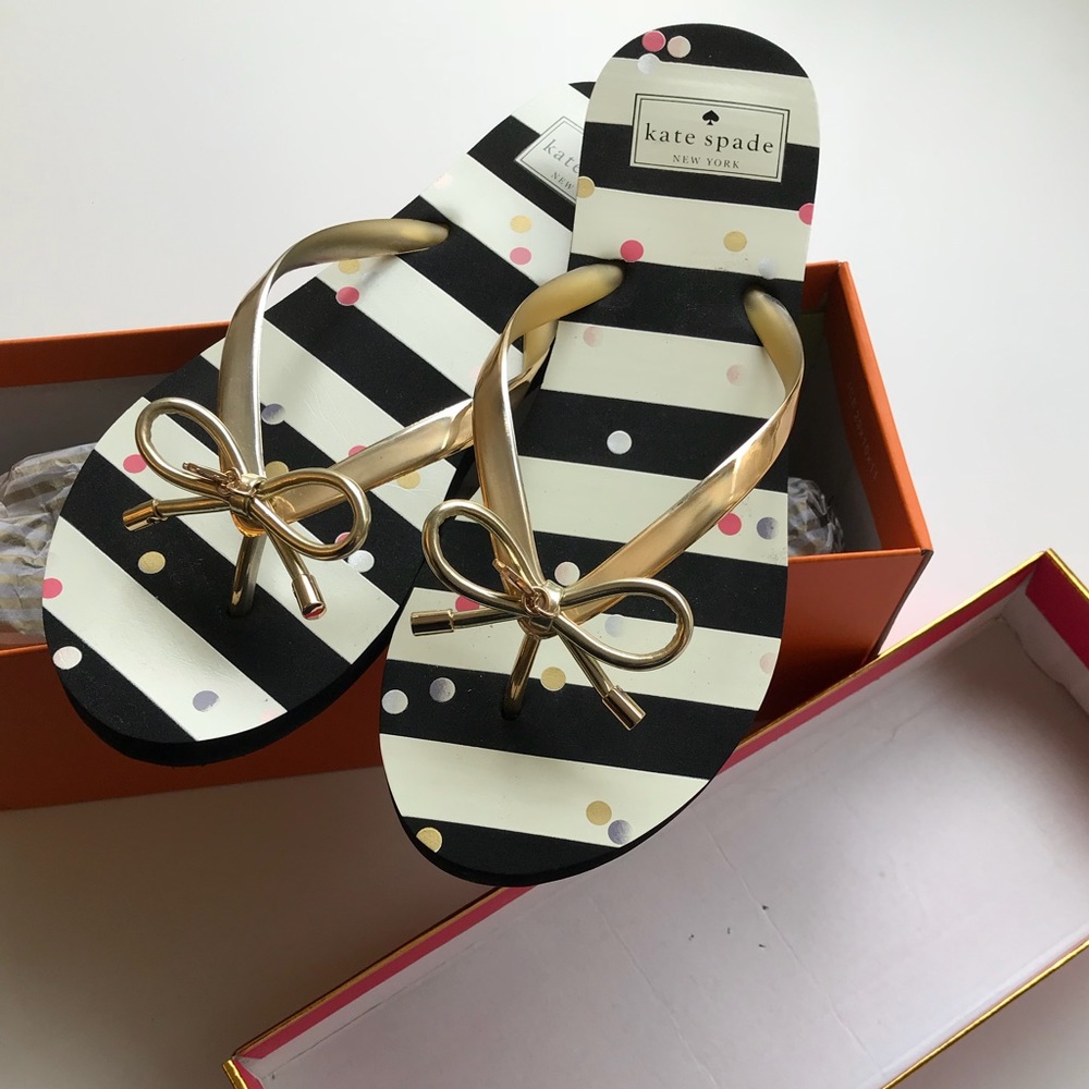 NEW! Kate Spade flip flops